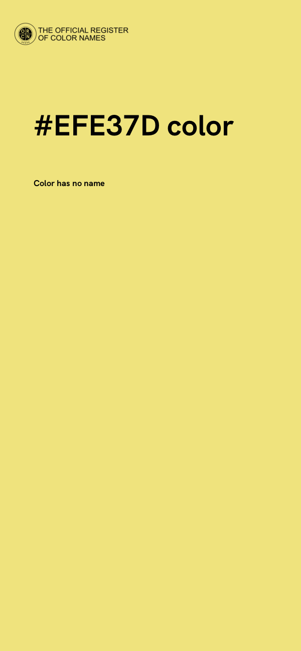 #EFE37D color image