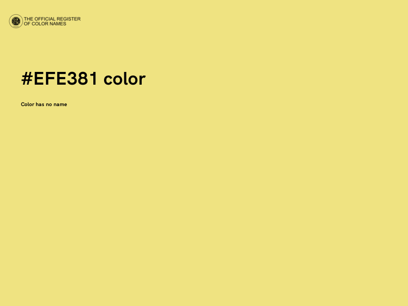#EFE381 color image