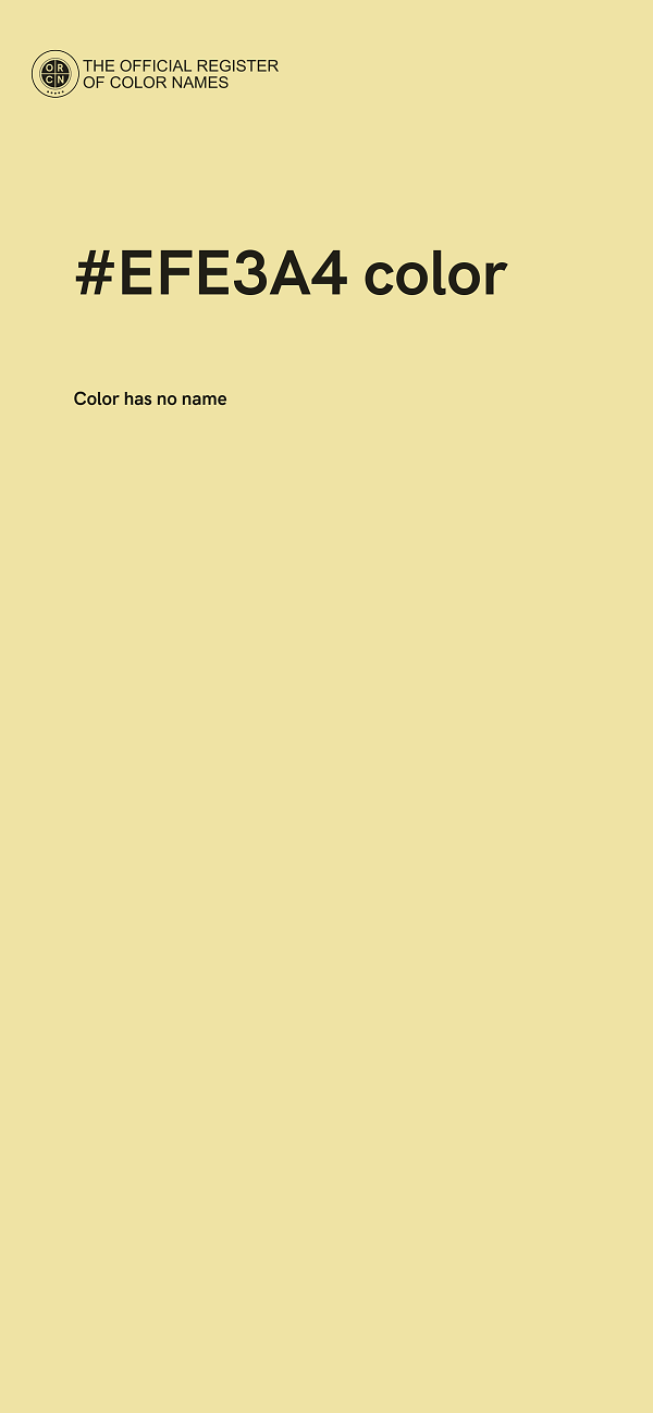 #EFE3A4 color image