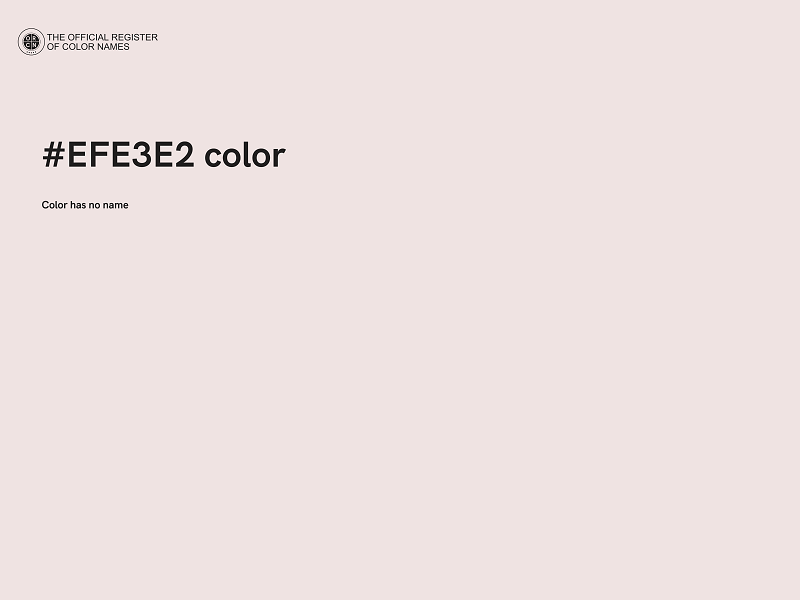 #EFE3E2 color image