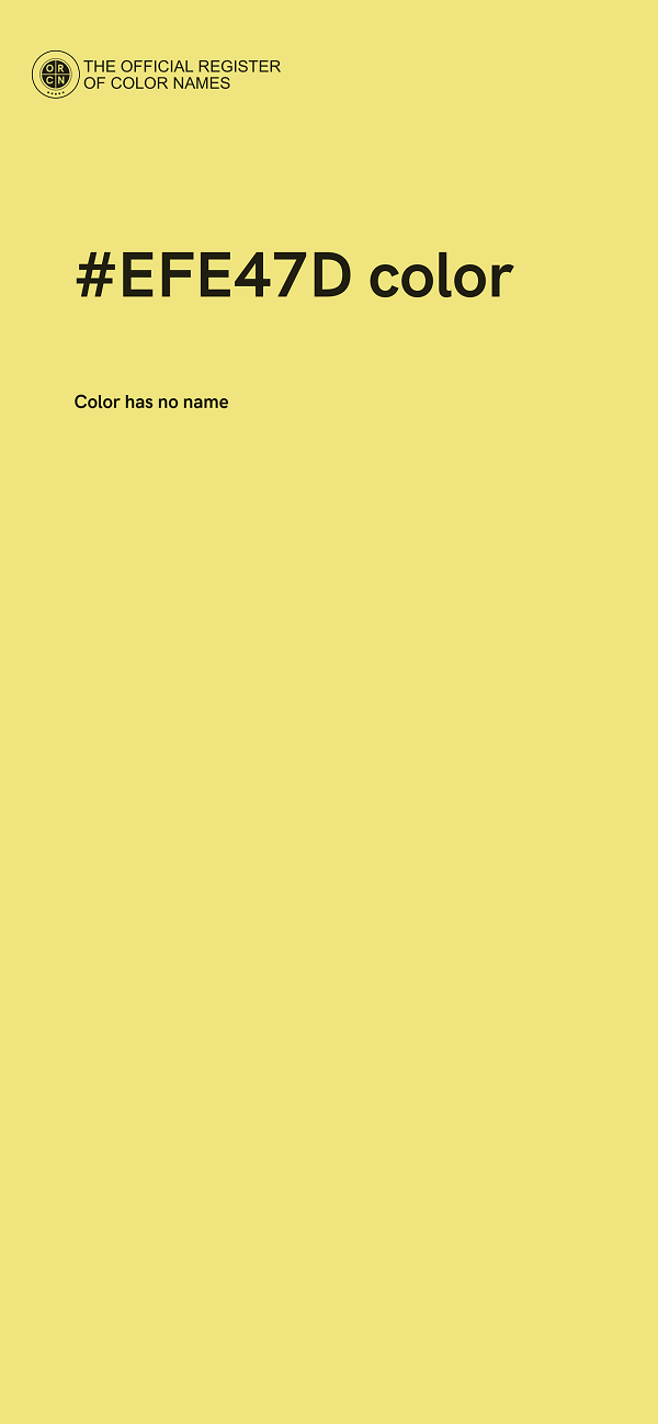 #EFE47D color image