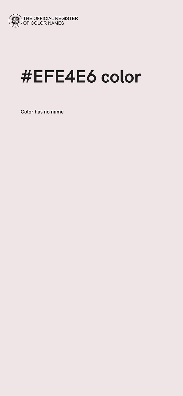 #EFE4E6 color image