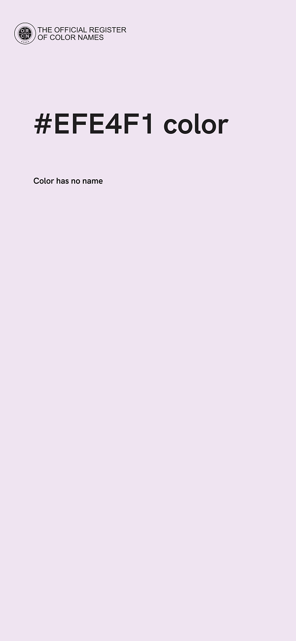 #EFE4F1 color image