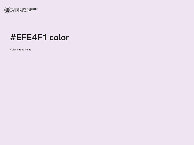 #EFE4F1 color image