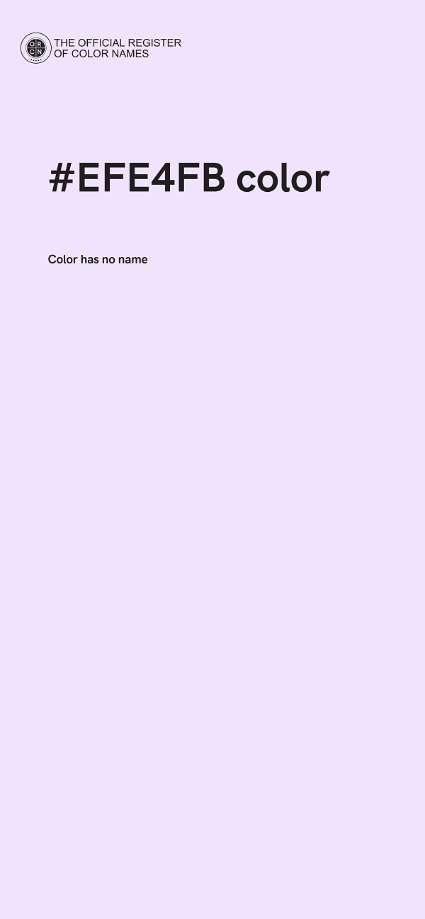 #EFE4FB color image