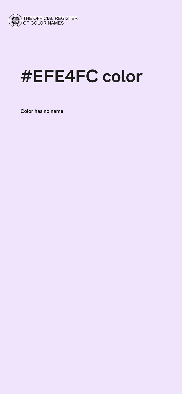 #EFE4FC color image