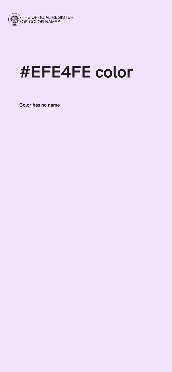 #EFE4FE color image