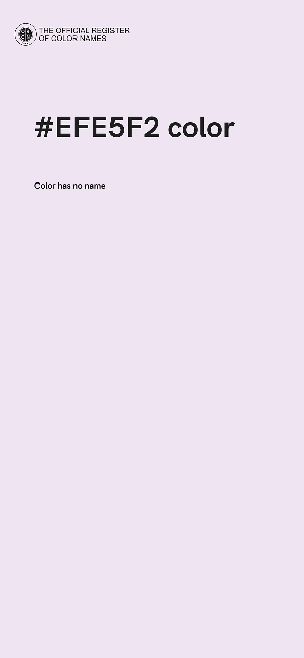 #EFE5F2 color image