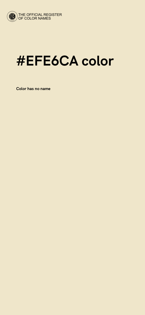 #EFE6CA color image