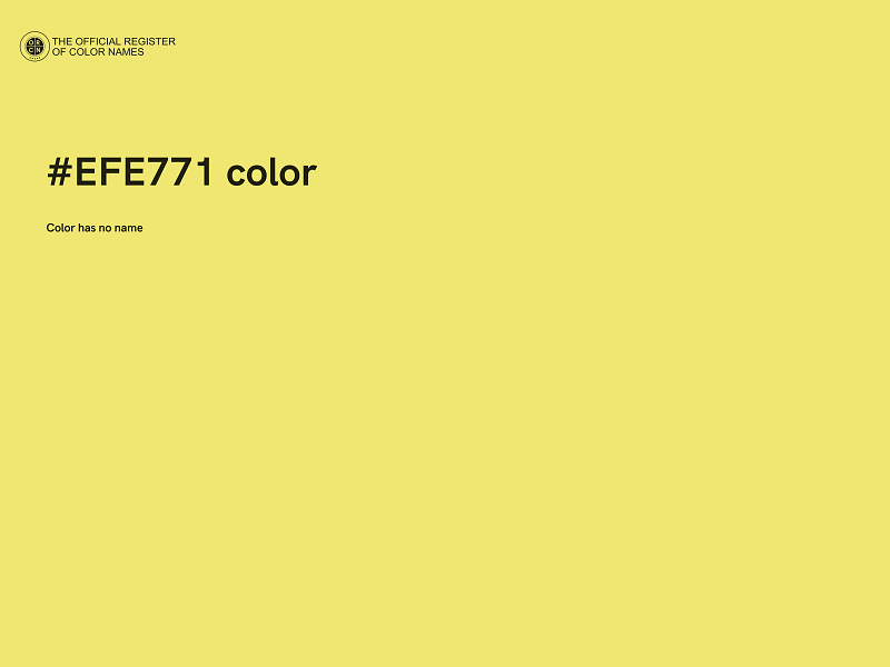 #EFE771 color image