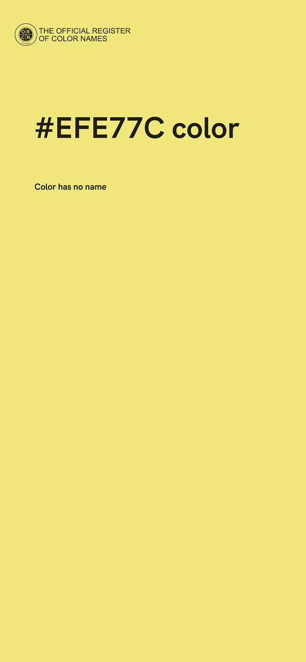 #EFE77C color image