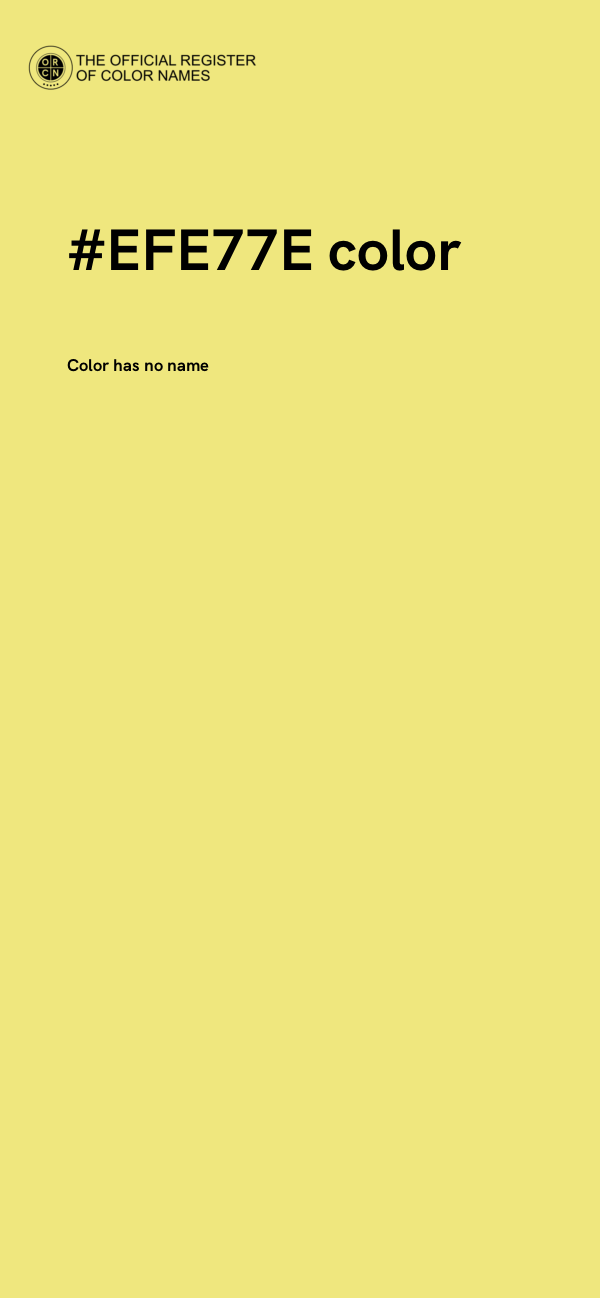#EFE77E color image