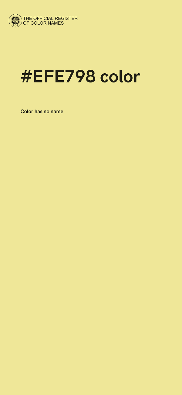 #EFE798 color image