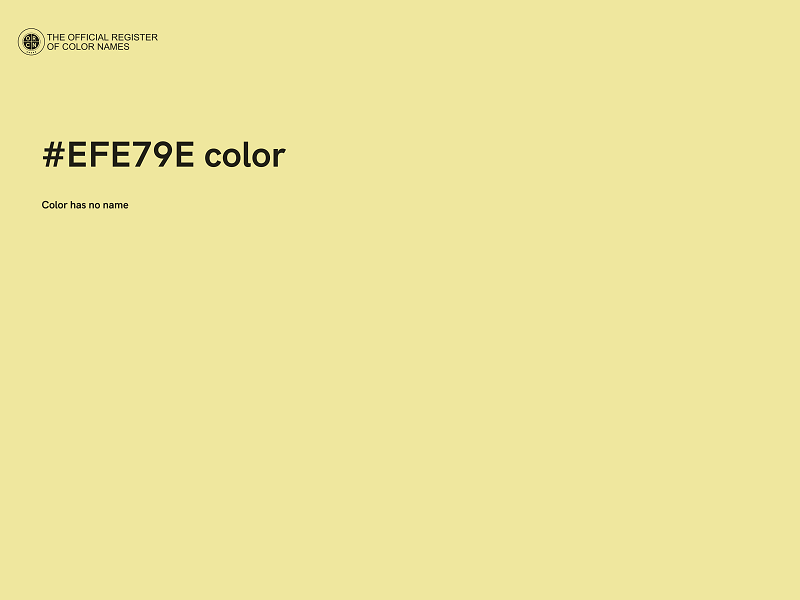 #EFE79E color image