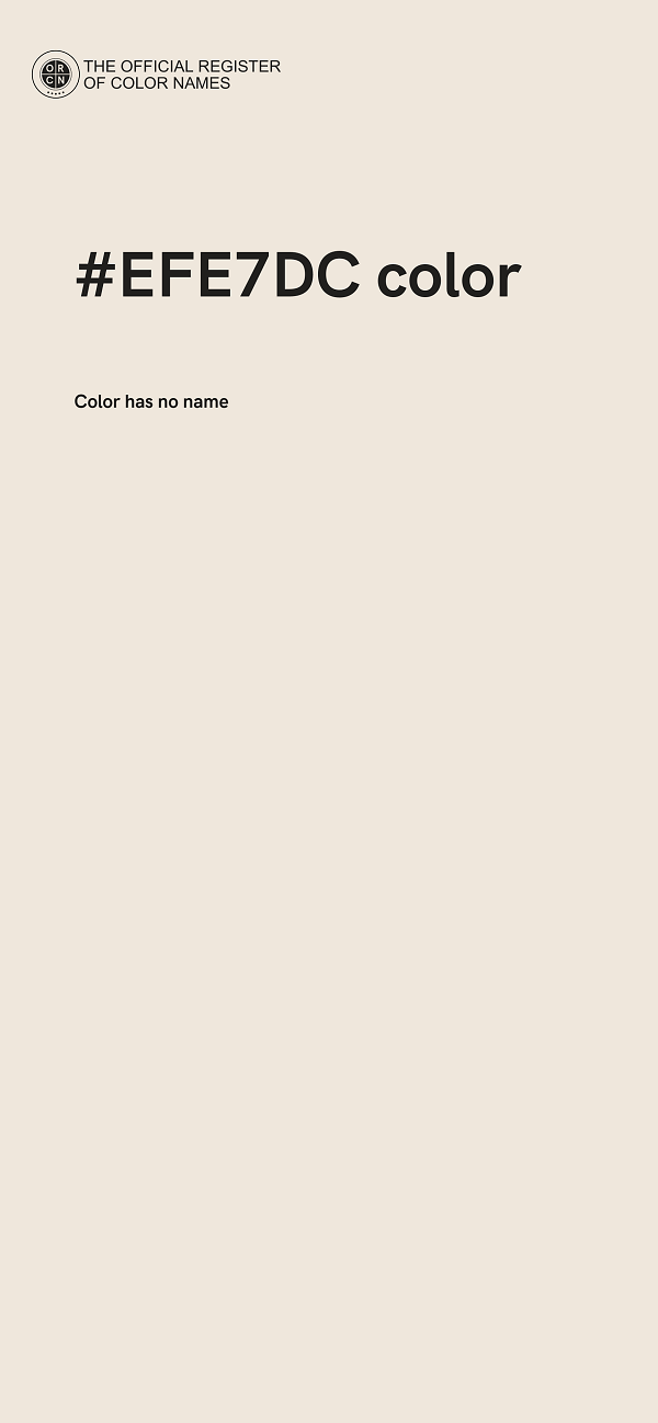#EFE7DC color image