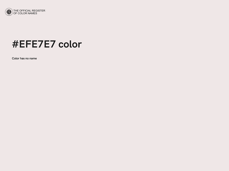 #EFE7E7 color image