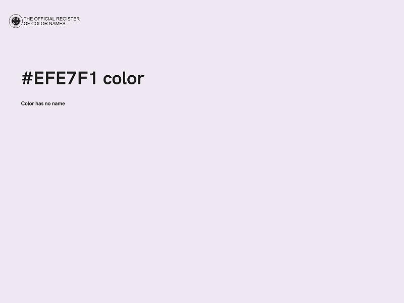 #EFE7F1 color image