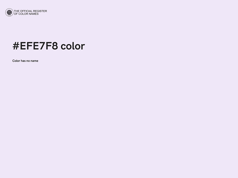 #EFE7F8 color image