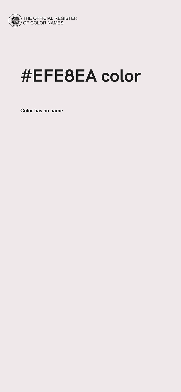 #EFE8EA color image