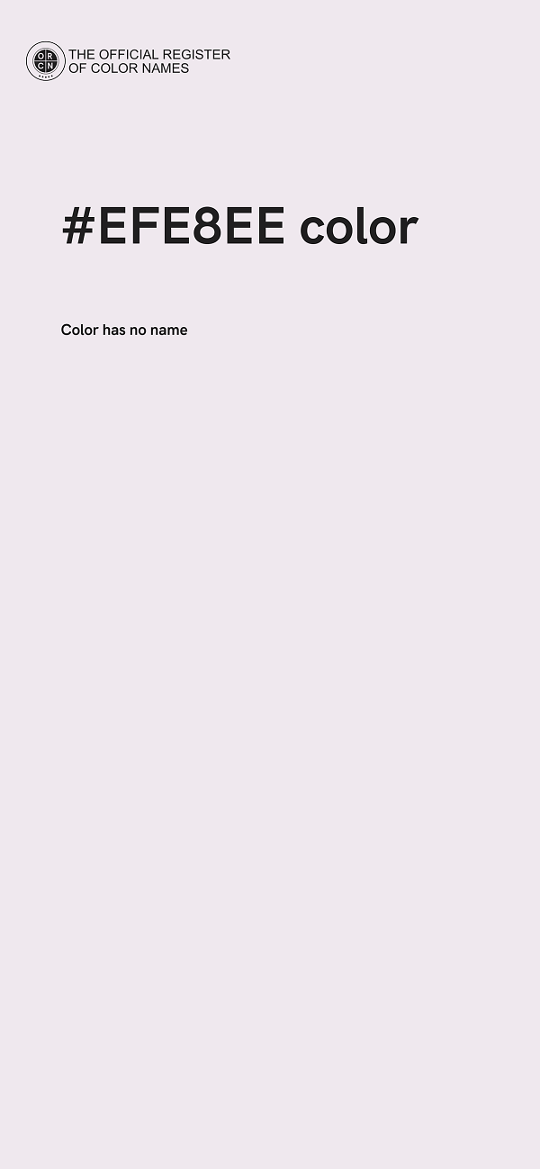 #EFE8EE color image