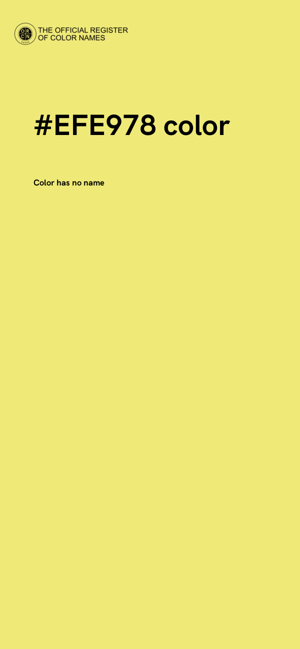 #EFE978 color image