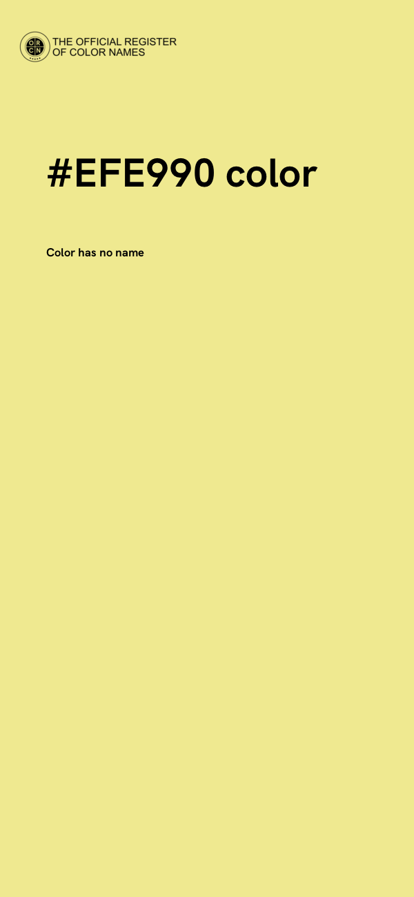 #EFE990 color image