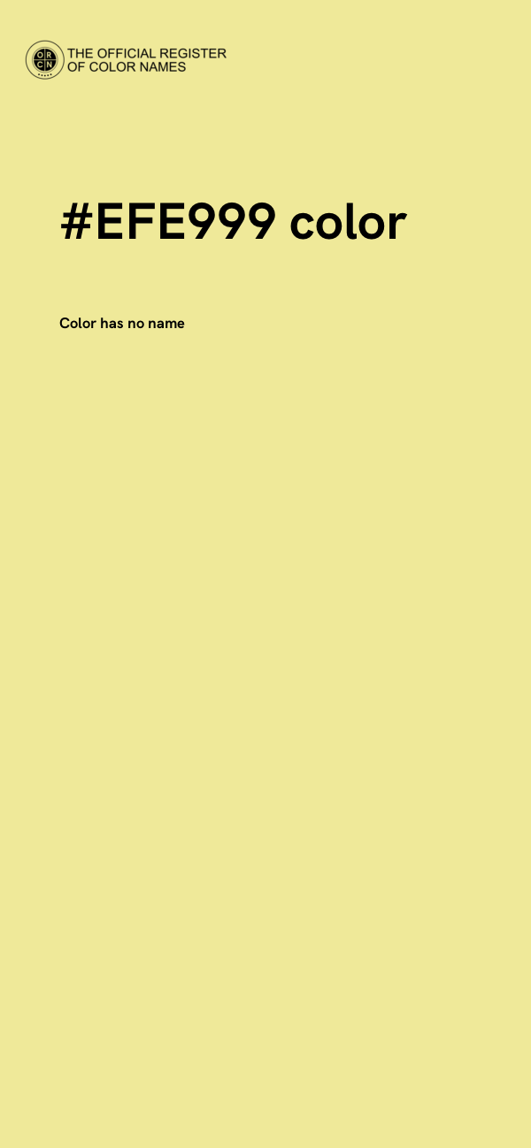 #EFE999 color image