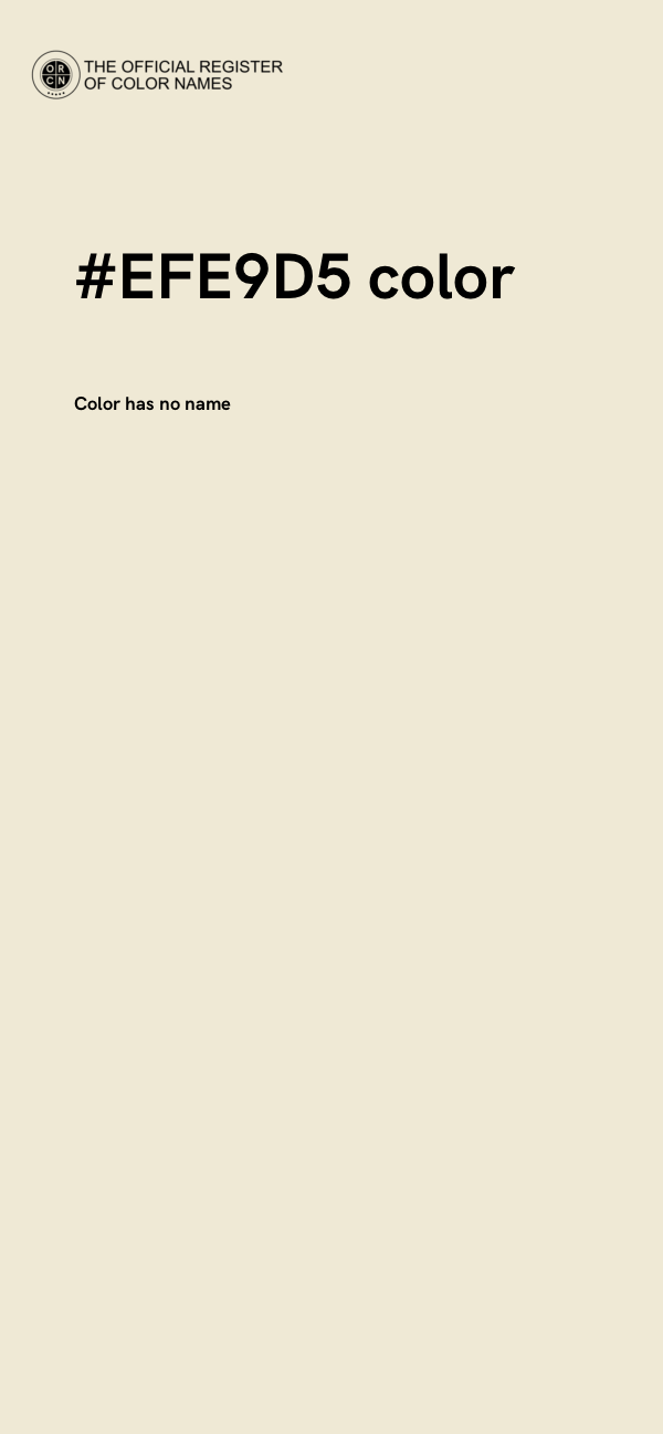 #EFE9D5 color image