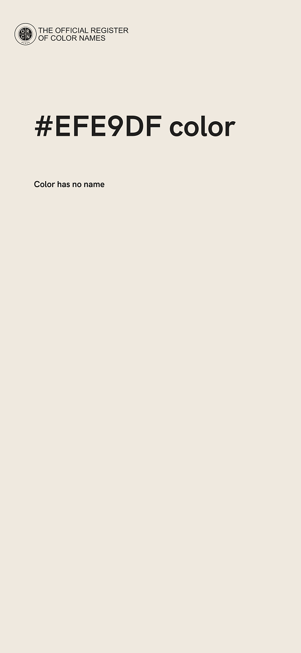#EFE9DF color image