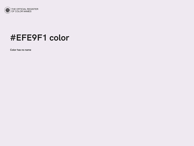 #EFE9F1 color image