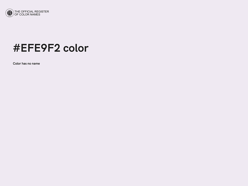 #EFE9F2 color image
