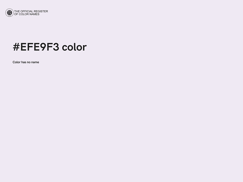 #EFE9F3 color image