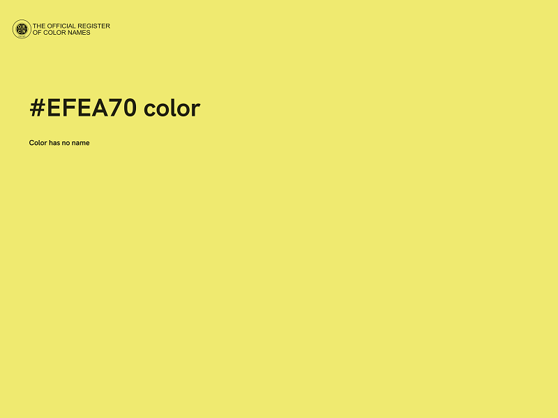 #EFEA70 color image