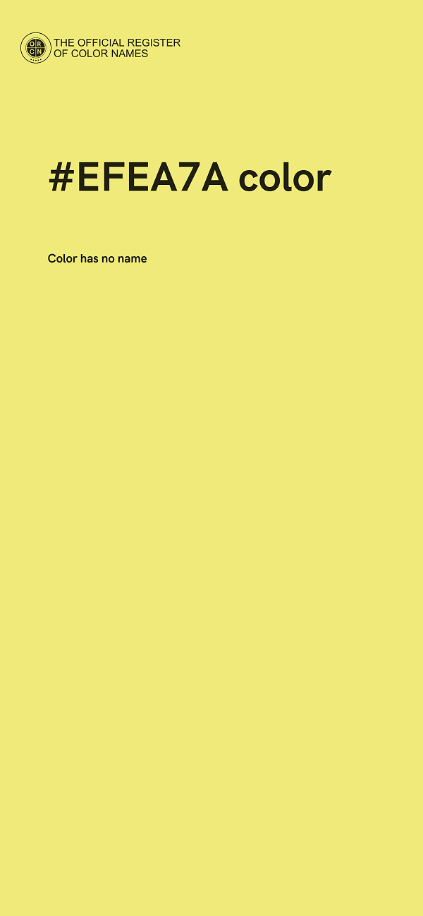 #EFEA7A color image