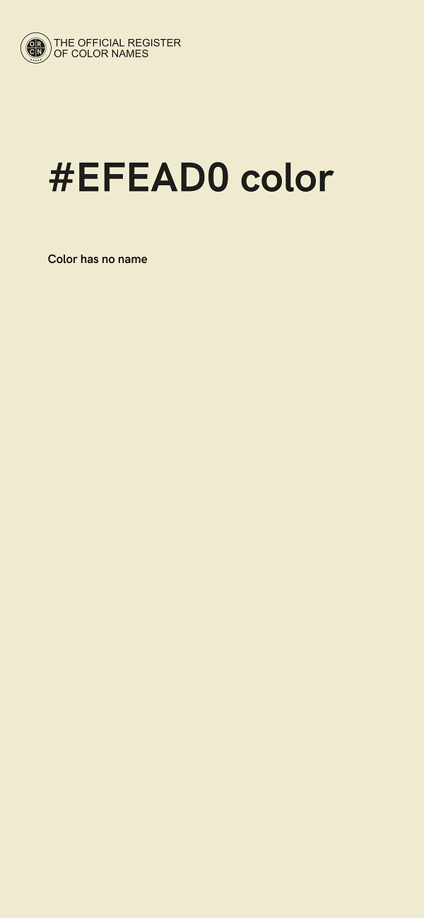 #EFEAD0 color image