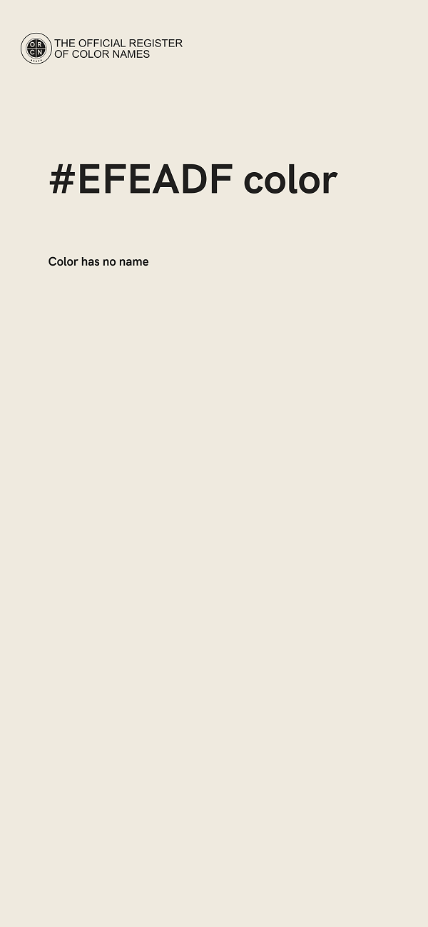 #EFEADF color image