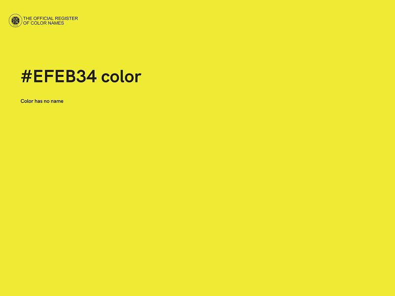 #EFEB34 color image