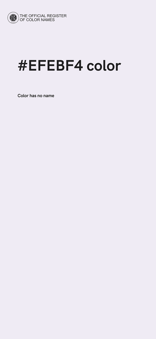 #EFEBF4 color image