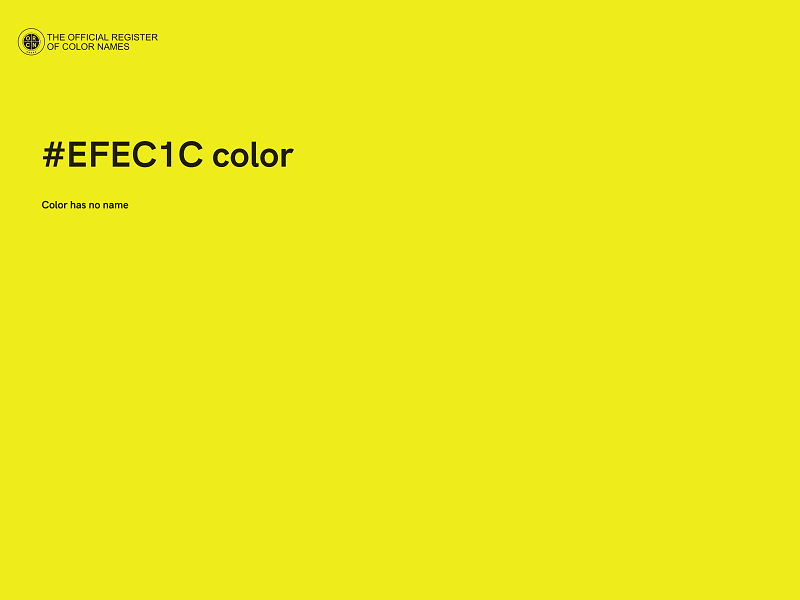 #EFEC1C color image