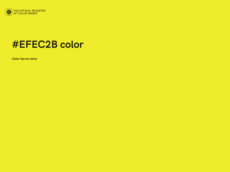 #EFEC2B color image