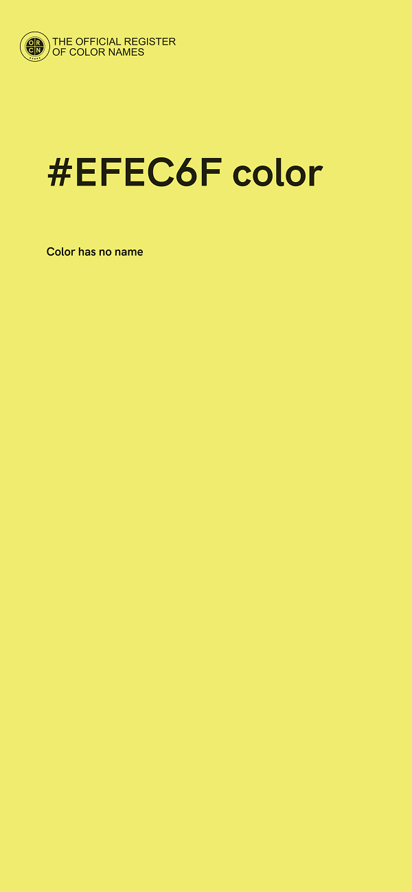 #EFEC6F color image