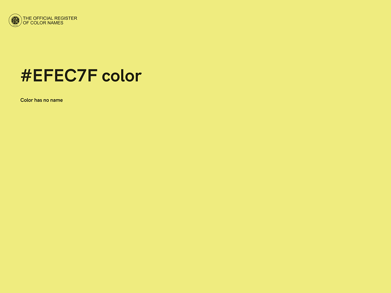 #EFEC7F color image