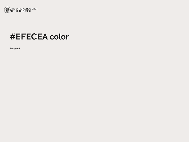 #EFECEA color image