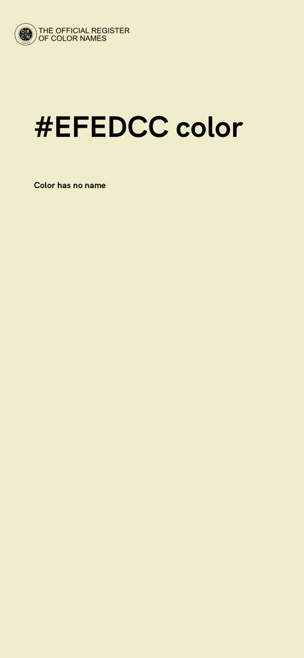 #EFEDCC color image