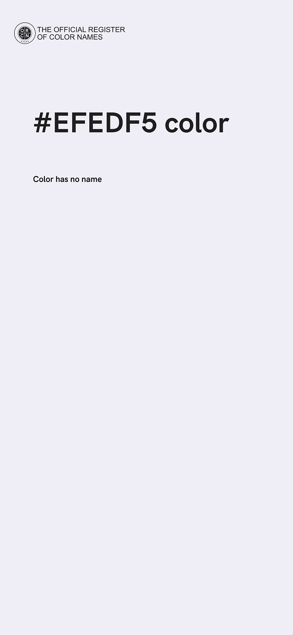 #EFEDF5 color image