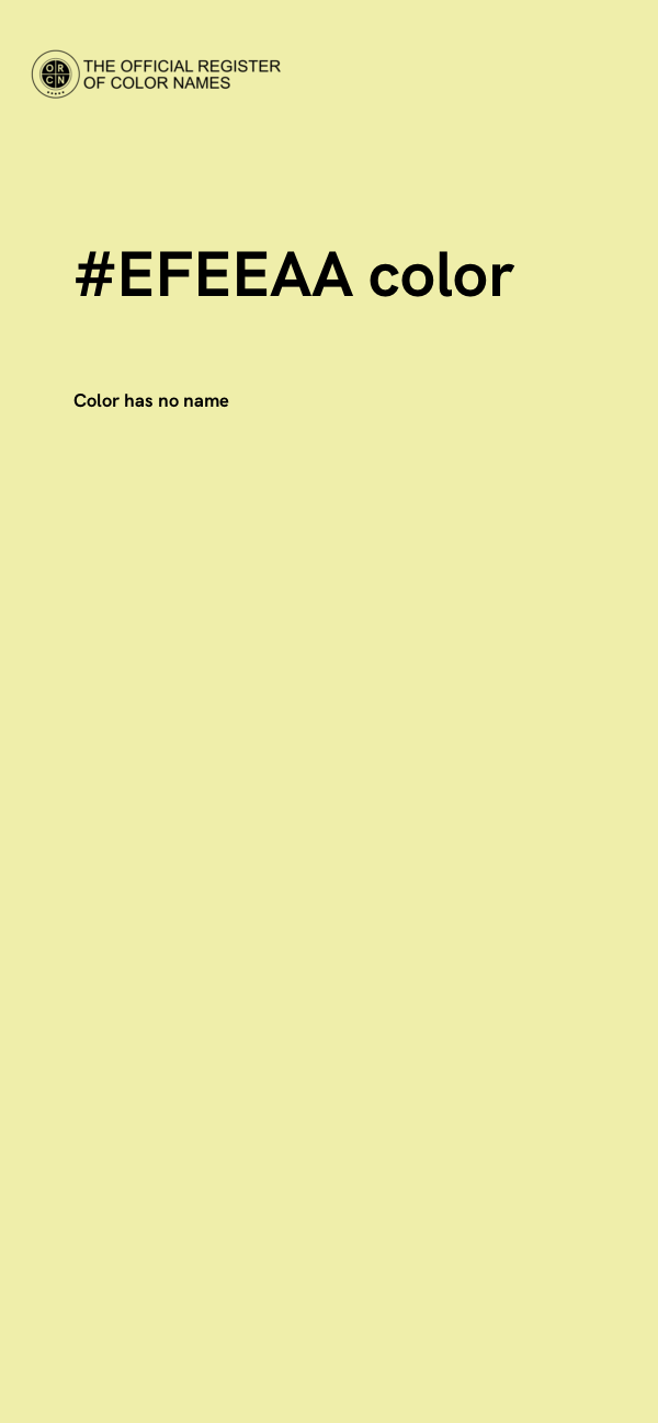 #EFEEAA color image