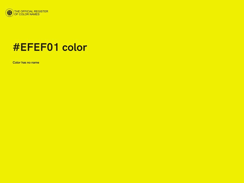 #EFEF01 color image