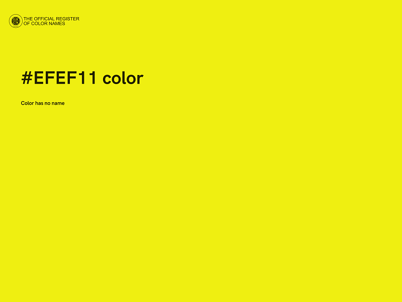 #EFEF11 color image