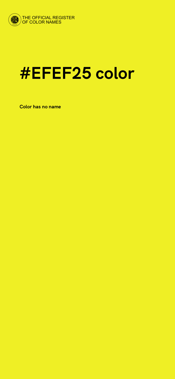 #EFEF25 color image