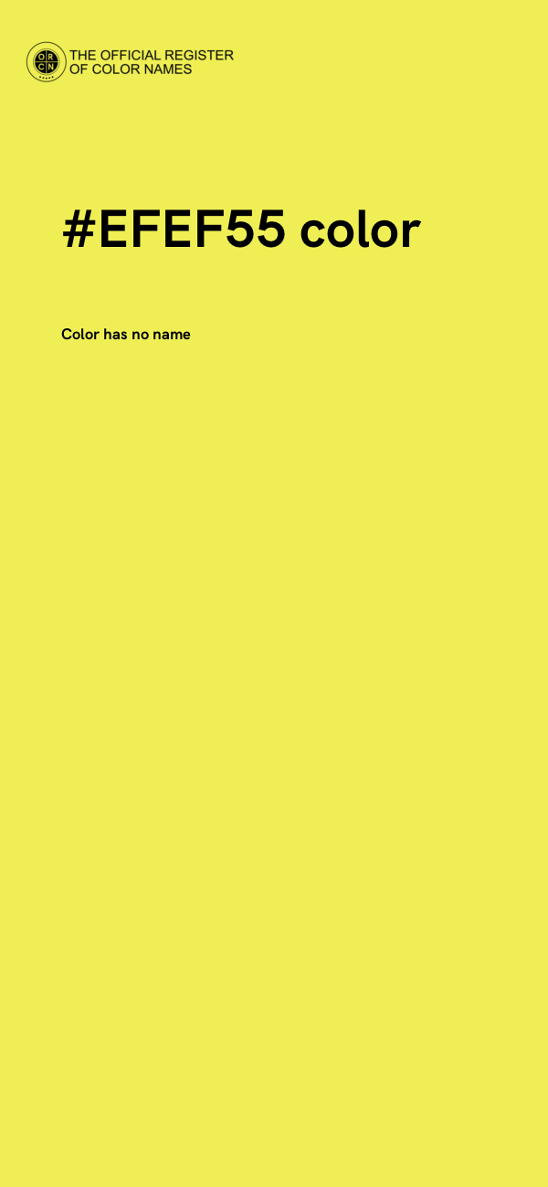 #EFEF55 color image